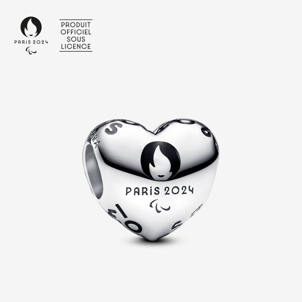 Pandora *France Exclusive* Paris 2024 Paralympic Games Heart Charm 793468C01